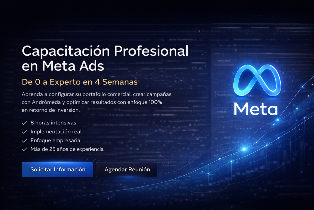 Capacitación de Meta Ads para emprendedores, negocios y Pymes