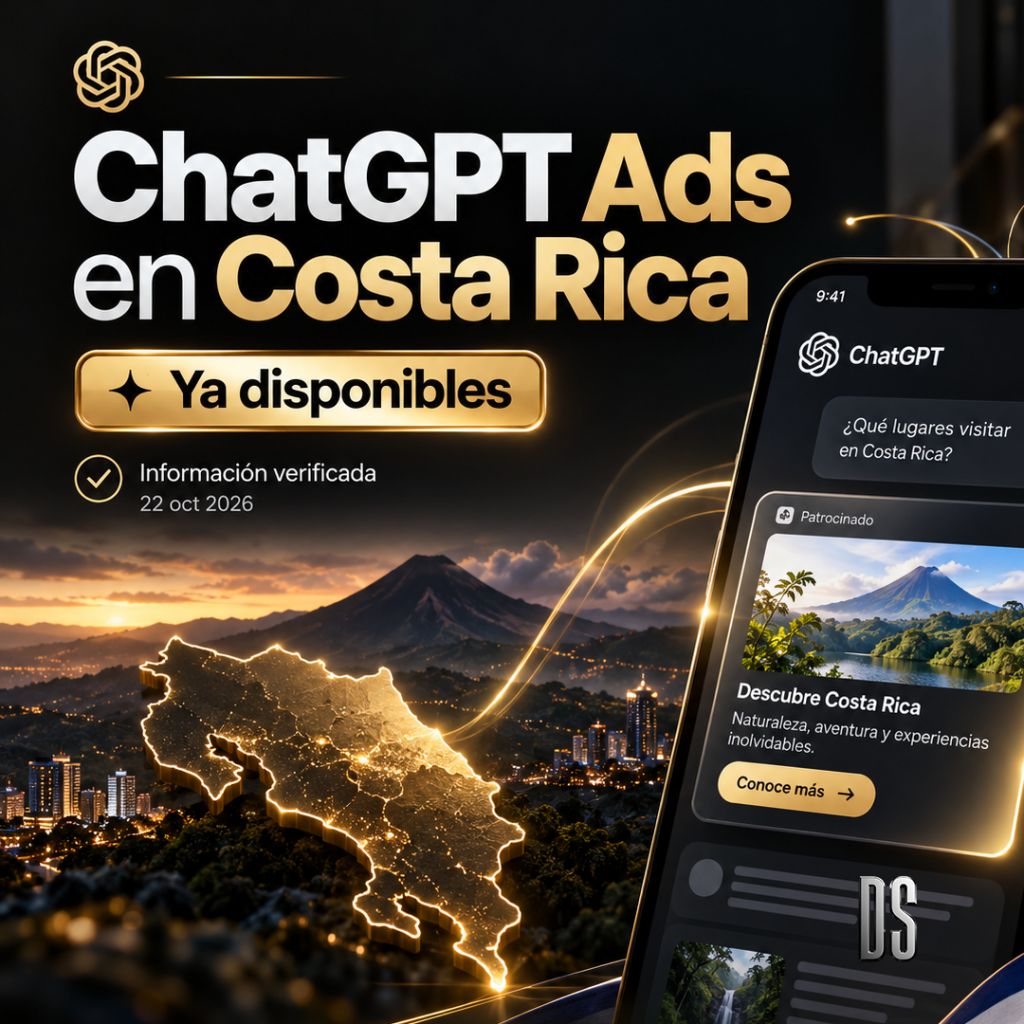 Anuncios en ChatGPT en Costa Rica: ya disponibles (2026)